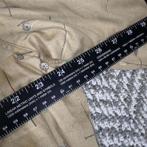 Woolrich Button Up Shirt Men XL Tan Cotton Outdoor Pattern - Picture 4 of 5